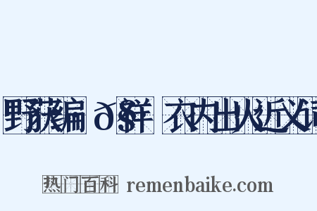 野获编·𧗒祥·衣内出火近义词是什么意思的图片